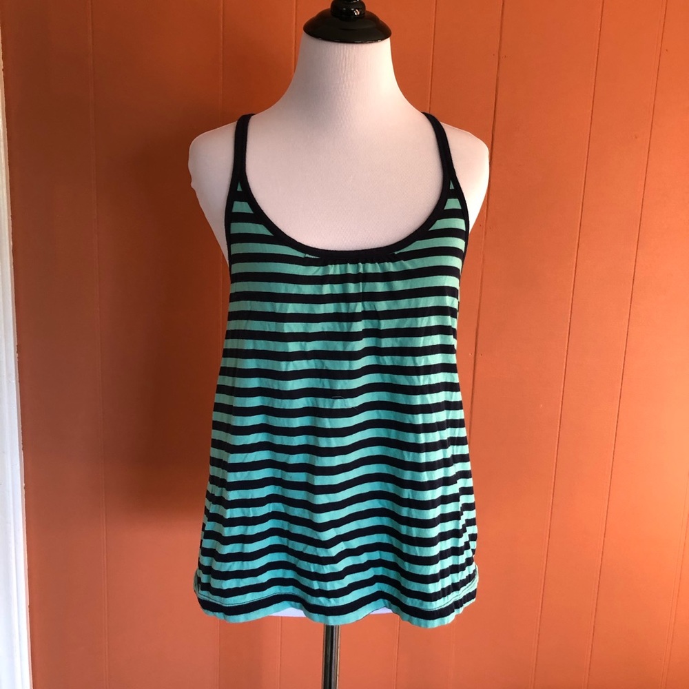 Anthropologie striped strappy tank top
